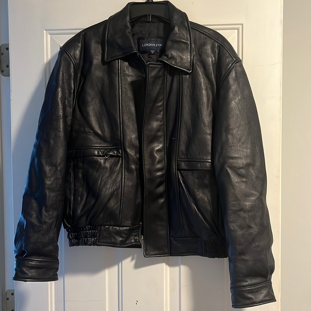 London Fog Leather Jacket Medium